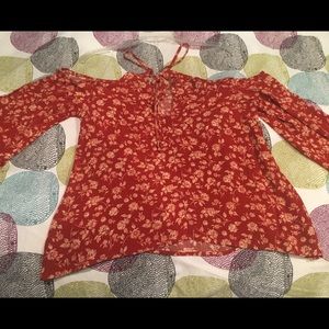 Mossimo supply co. open shoulder shirt NWOT